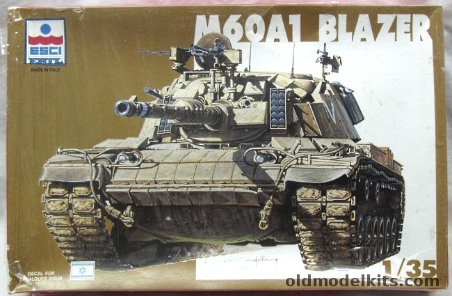 ESCI 1/35 M60A1 Blazer Tank Isreal, 5042 plastic model kit